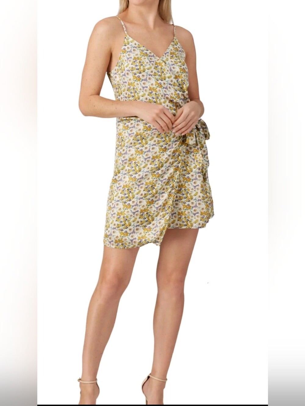 Heartloom Yellow Floral Wrap Coverup